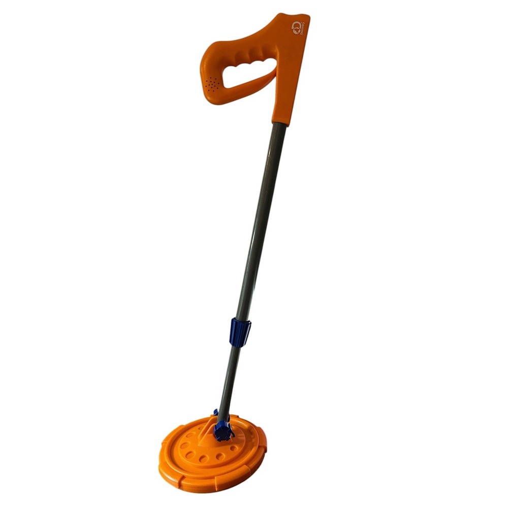 Discovery Metal Detector Kids‎ Adjustable Shaft Orange Blue 44-20001 Good